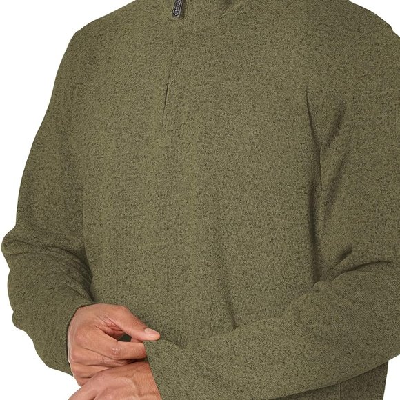Wrangler Authentics Men's Long Sleeve Fleece Quarter-Zip‎ - Picture 2 of 4